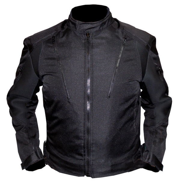 Mens Black Cordura Motorbike Jacket Motorcycle Grey Textile Clearance Bargain